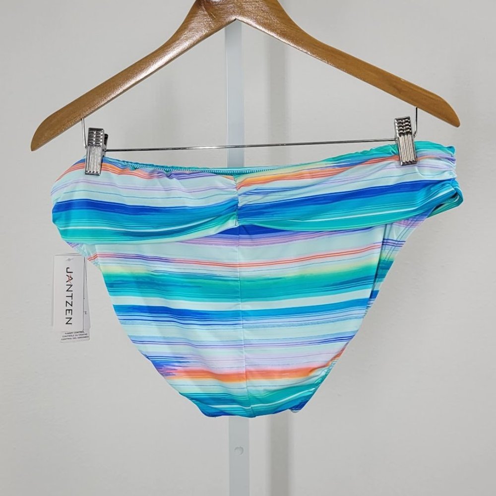 JANTZEN foldover hipster tummy control bottom swim Sz 16 NEW - Picture 3 of 5